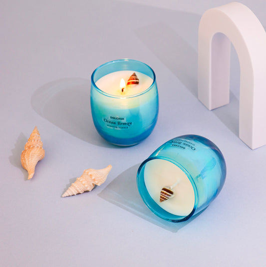 Ocean Breeze | Spring Fragrances | Scented Candle | Pure Soy Wax - DolCasa