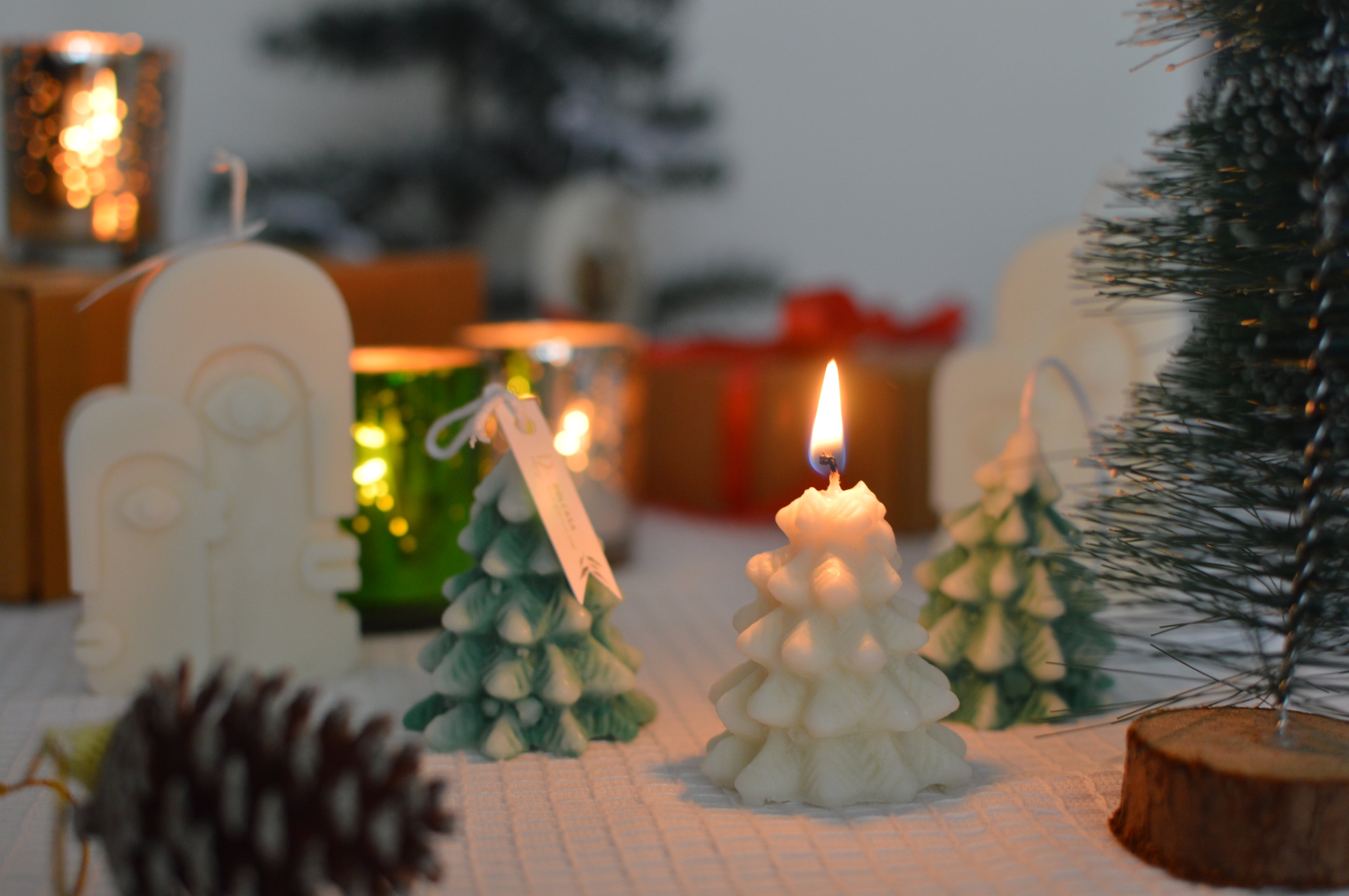 Christmas Tree - Miniatures Pine Perfection Candles | Pack of 3 | Christmas Gifts - DolCasa